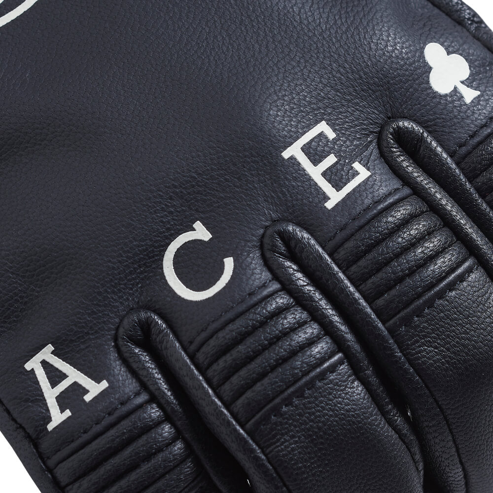 Ace Cafe Printed Leather Gloves - Image 3