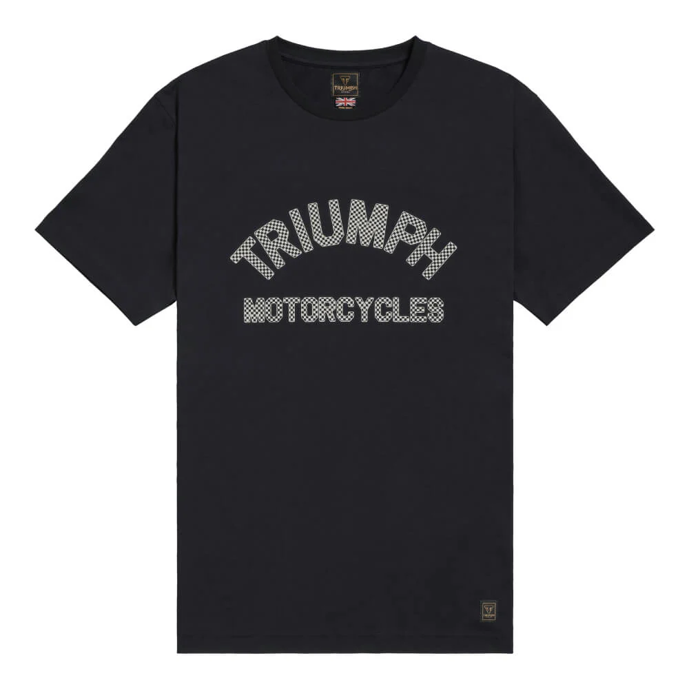 Burnham Checkerboard Tee Black / Bone
