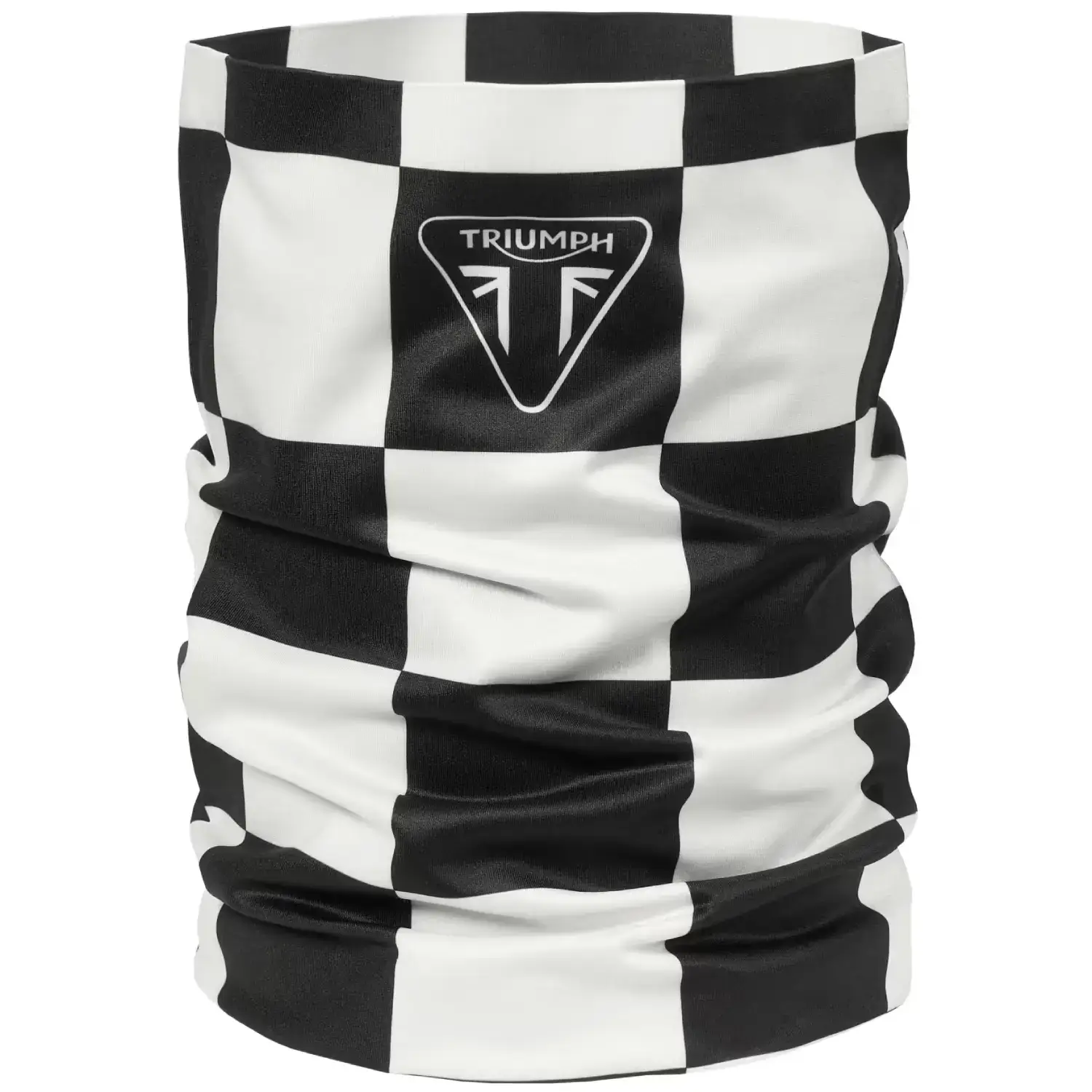 Checker Seamless Rapid Dry Neck Tube Black / Bone