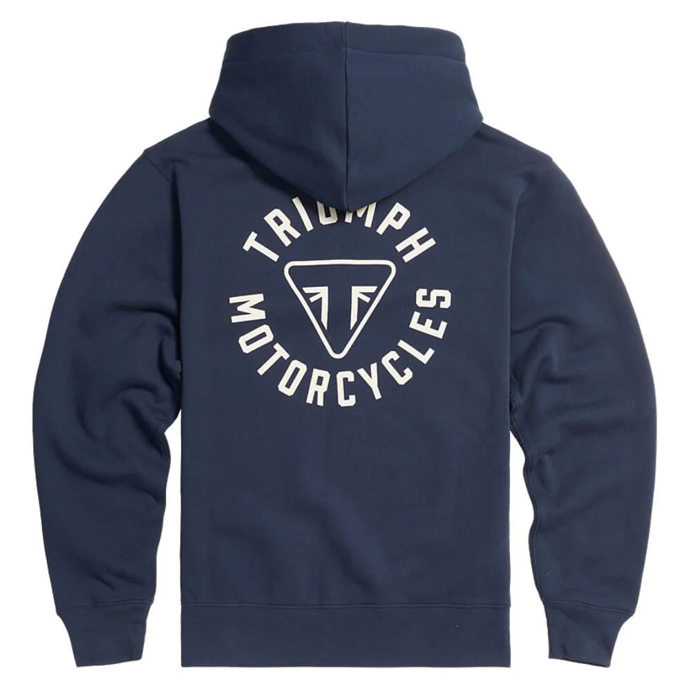 Digby Full Zip Hoodie Navy / Bone - Image 4