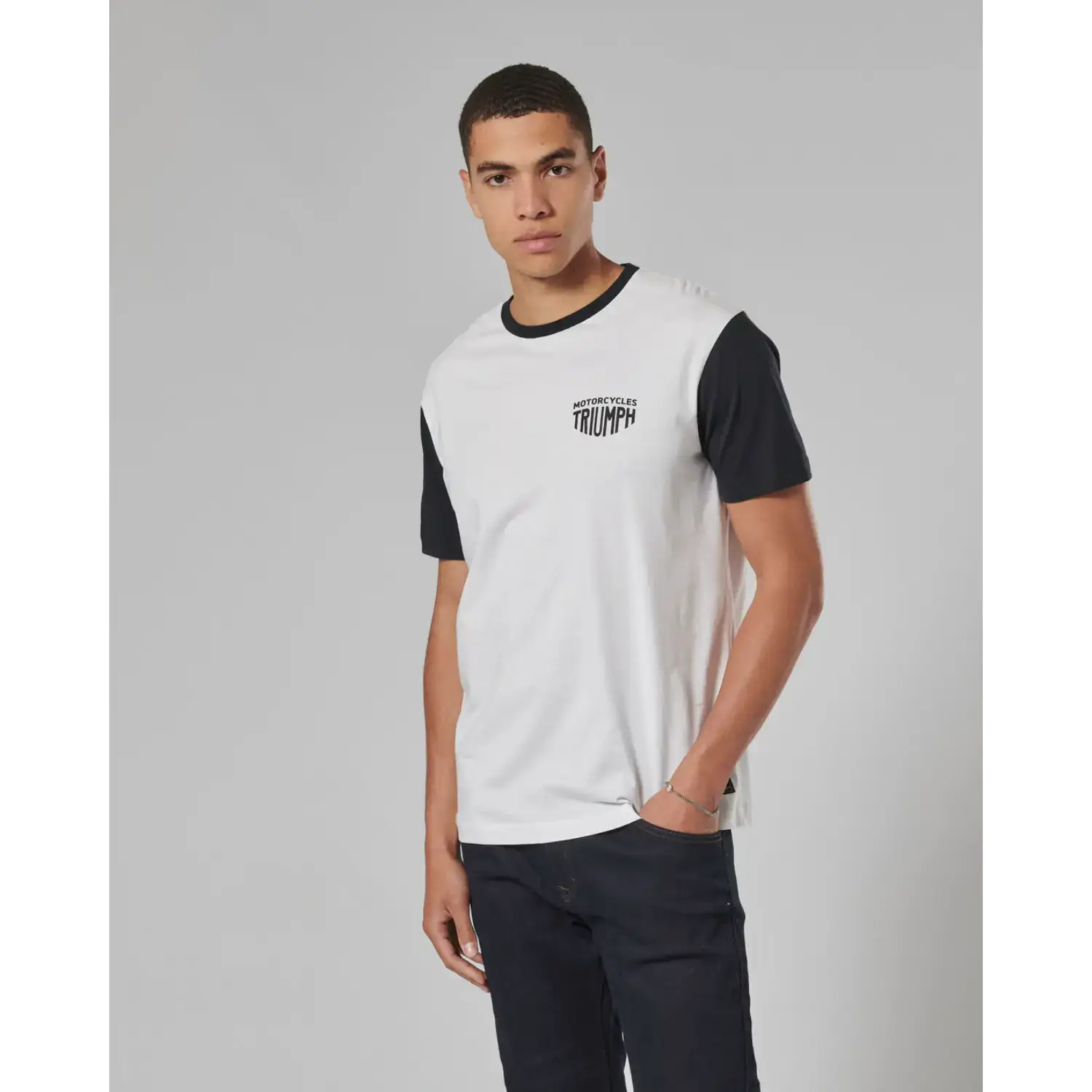 Fenland Tee White / Jet Black - Image 3