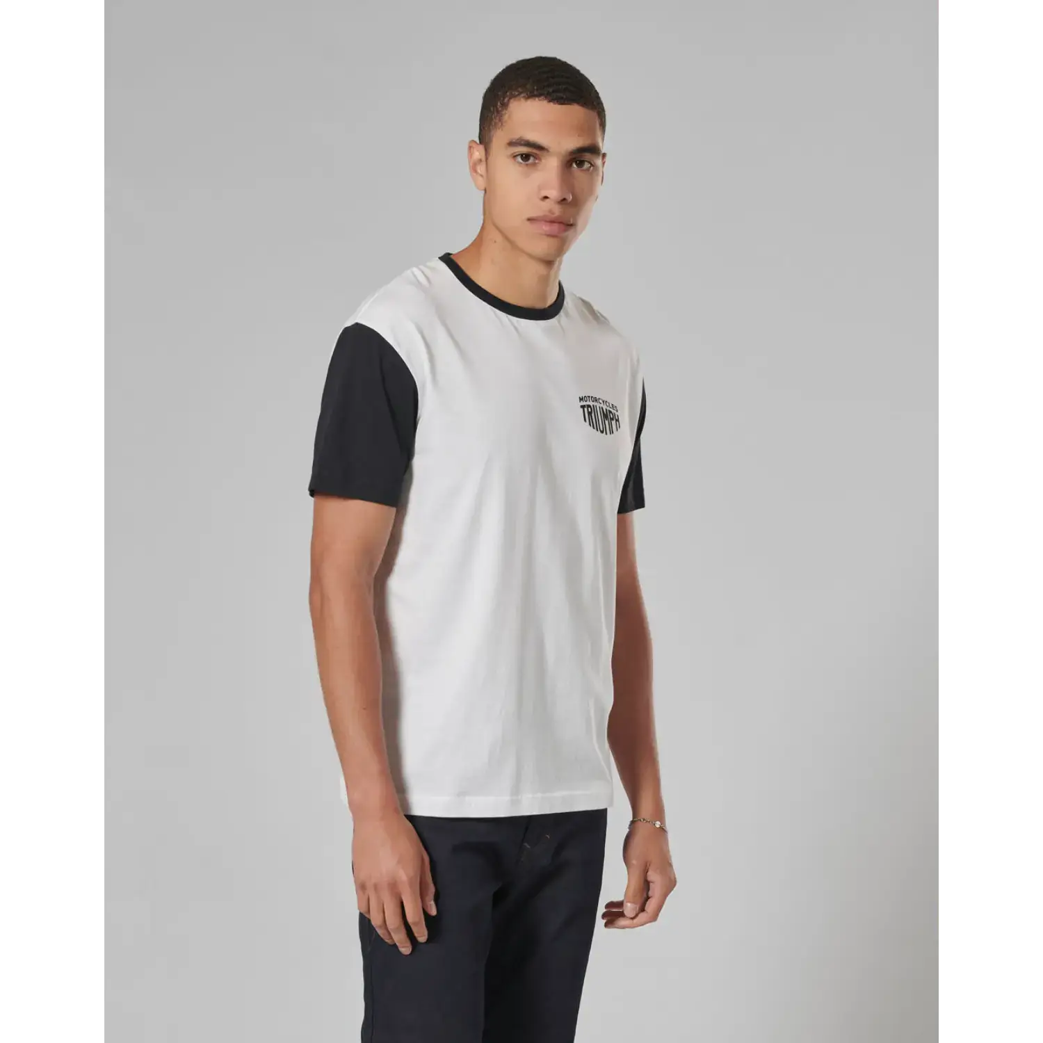 Fenland Tee White / Jet Black - Image 4