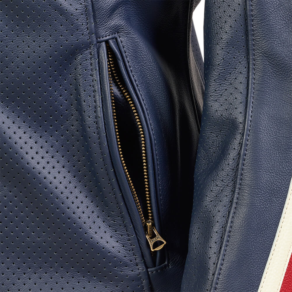 Ladies Braddan Air Race Jacket Blue - Image 5
