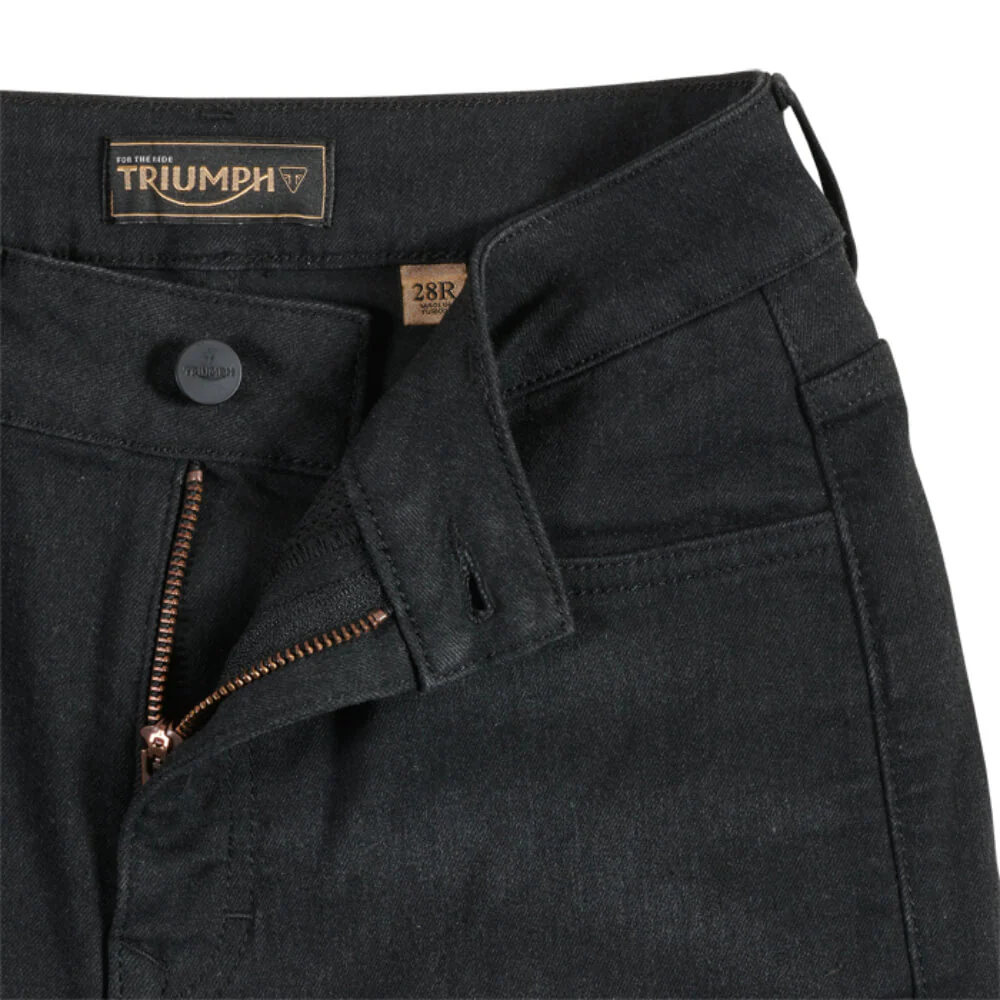 Ladies Rizzo Dark Wash Jeans Regular Black - Image 3