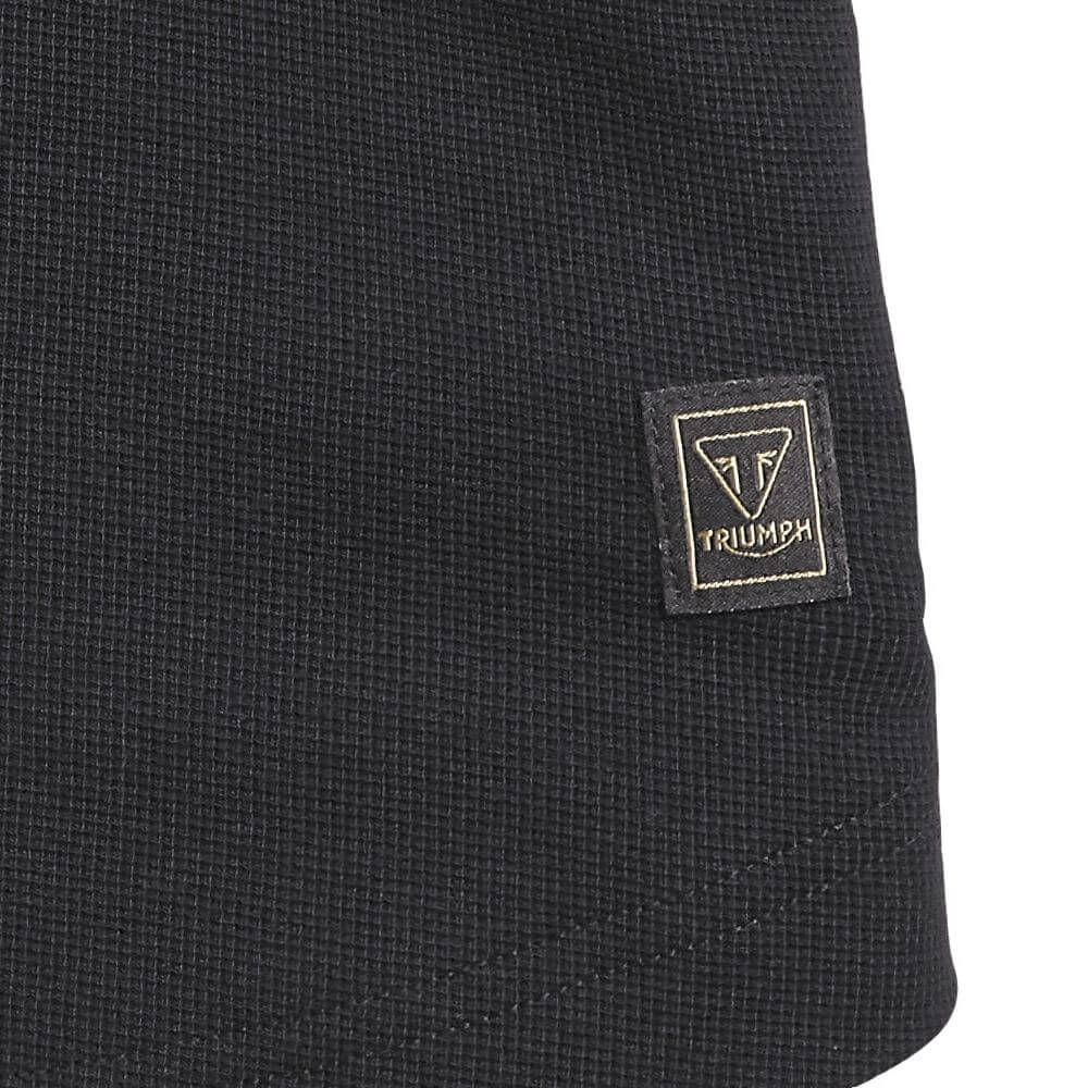 Ladies Stoll Long Sleeved Waffle Tee Jet Black / Bone - Image 3