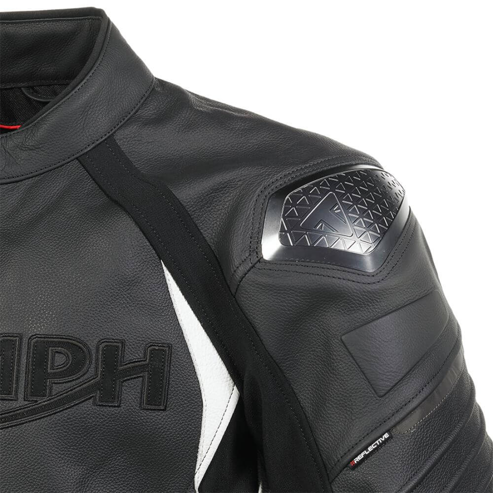 Triple Leather Jacket Black - Image 3