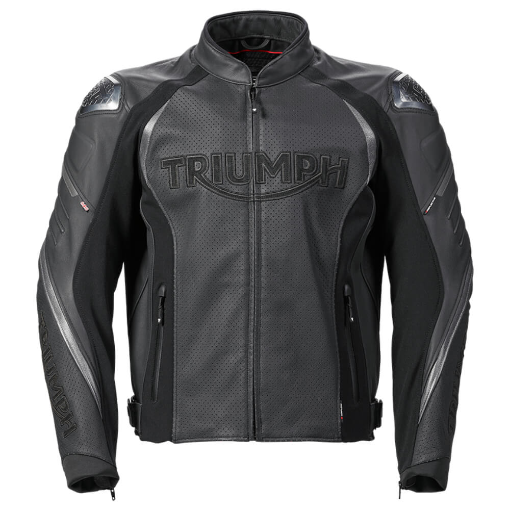 Triple Perforated Jacket Black