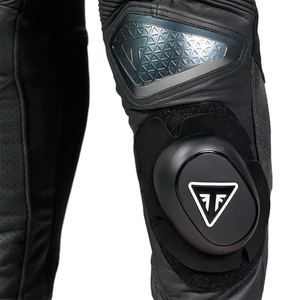 Triple Sport Leather Pants White / Black / Red - Image 4