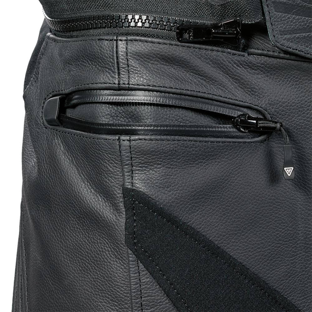 Triple Sport Leather Pants White / Black / Red - Image 5