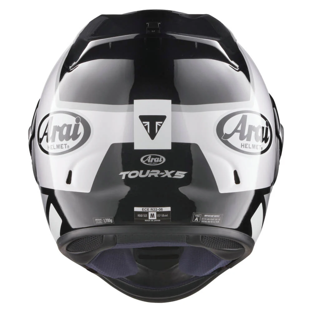Triumph x Arai Tour-X5 Helmet Silver - Image 3